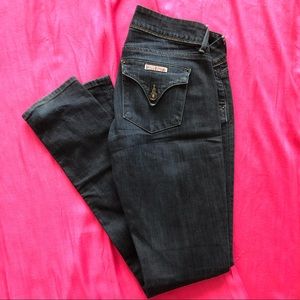 Hudson Low-Rise Dark Denim